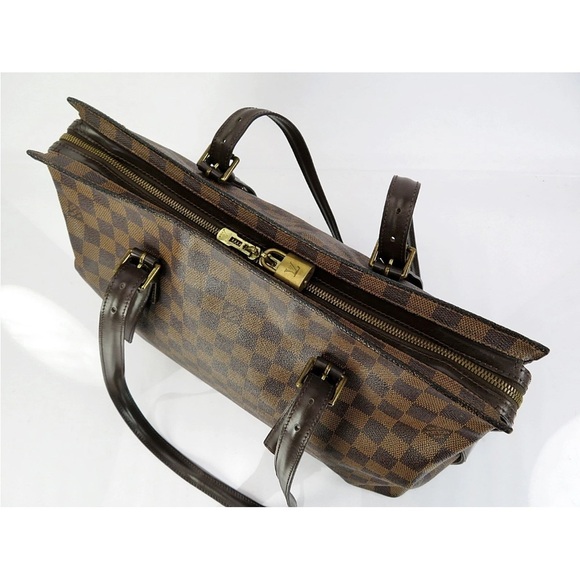 Louis Vuitton Brown Checkered Tote - Picture 6 of 12